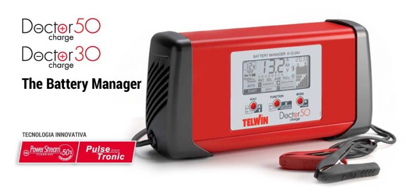 Telwin introduce un nuovo concetto di caricabatterie professionale, il  BATTERY MANAGER, dispositivo multifunzionale che integra più utility e si  propone come uno strumento indispensabile nelle carrozzerie  